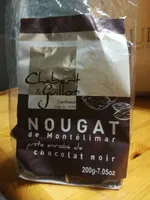 Nougat de montelimar juste enrobé de chocolat noir