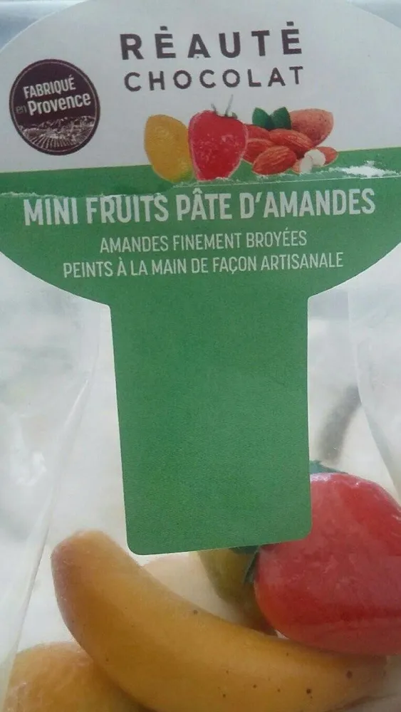 Mini fruits pâte d amandes