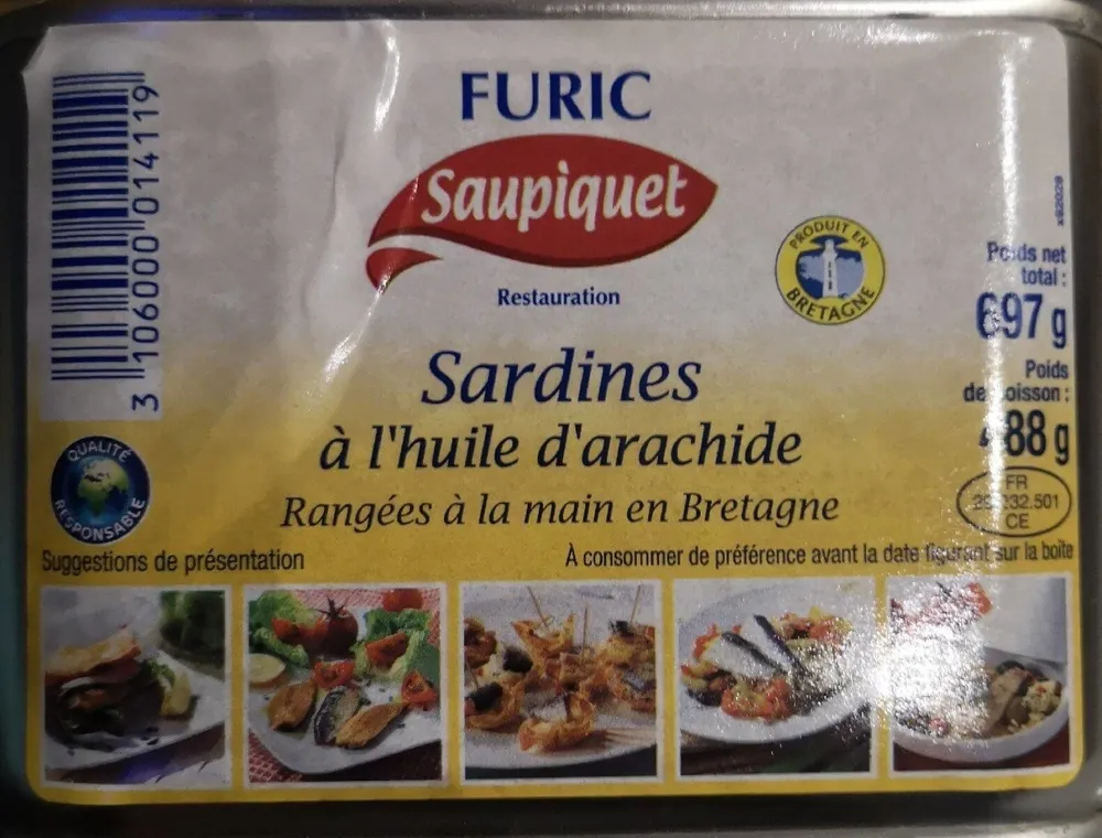 Sardines à l'huile d'arachide