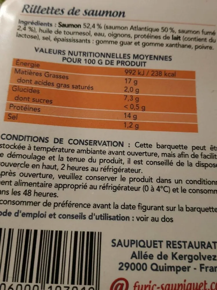 Rillettes de saumon