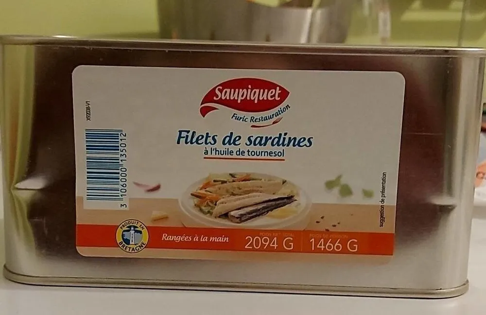 Filets de sardines à l'huile de tournesol