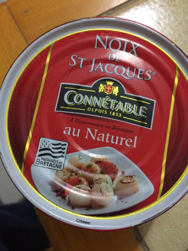 Noix de St Jacques au Naturel