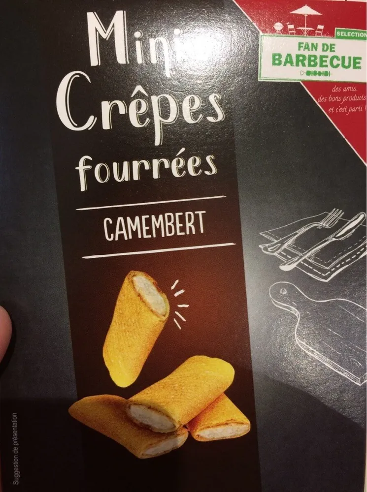 Mini crepe fourrées camembert