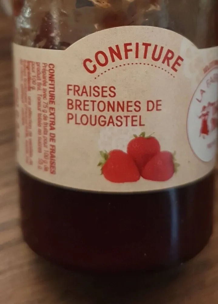 Confiture fraises bretonnes de Plougastel