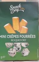 Mini crepes fourrées roquefort
