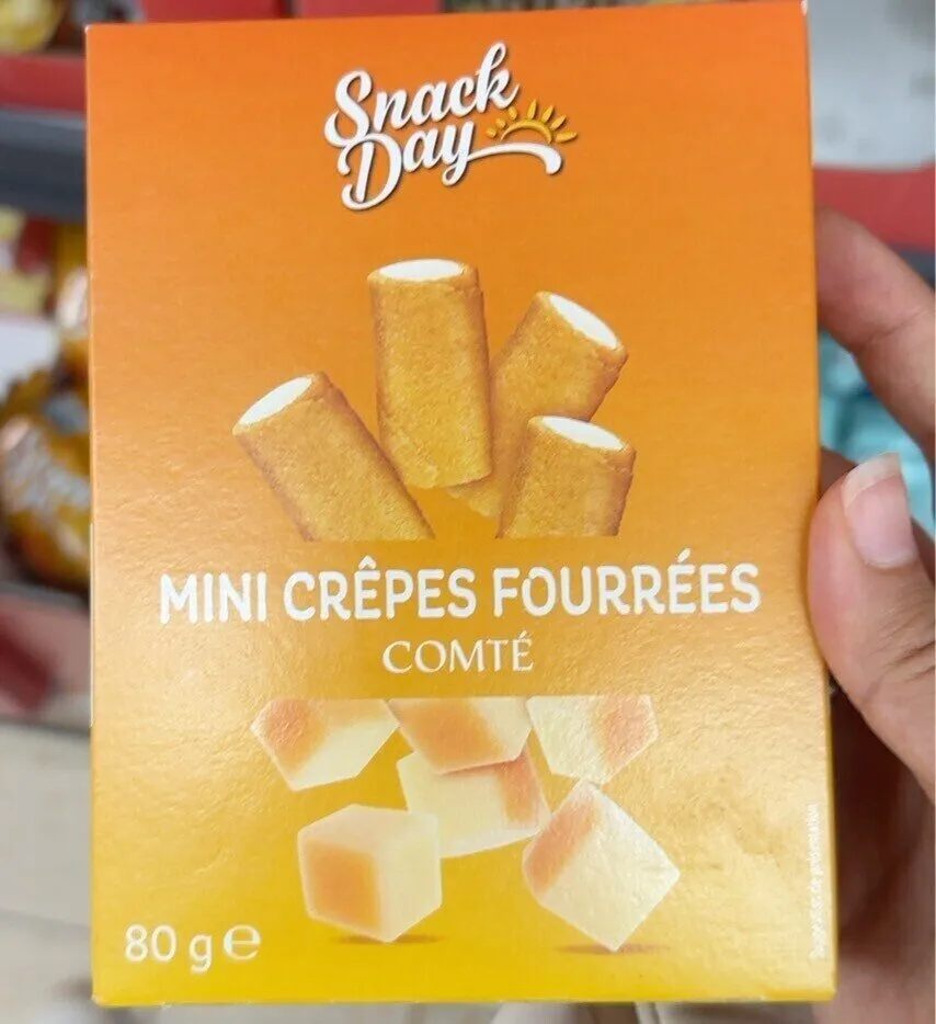 Mini crepes fourrées comté