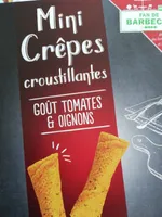 Mini crêpes croustillantes goût tomate oignon