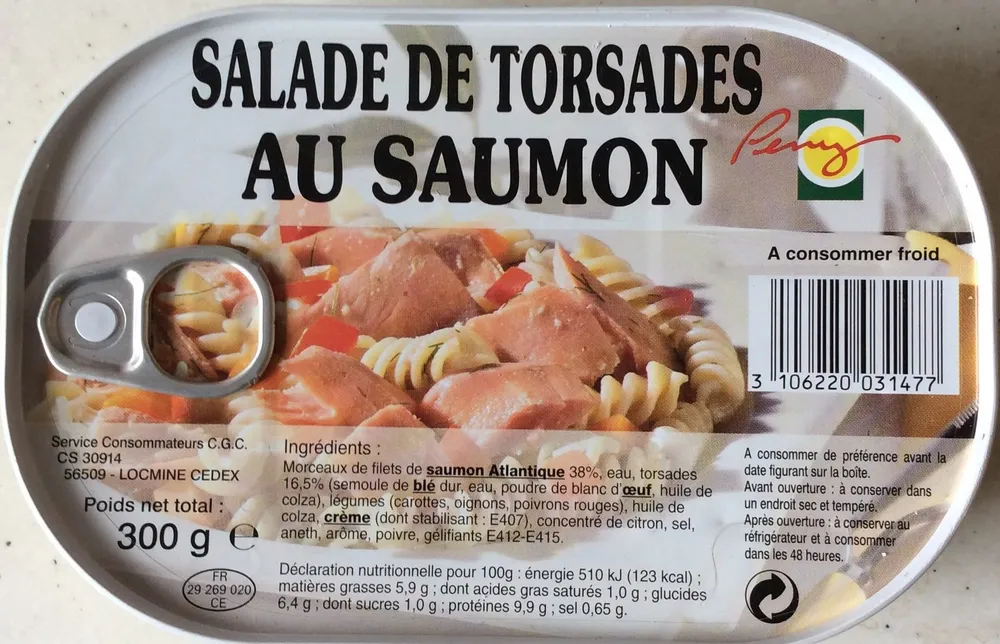 Salade de torsades au saumon