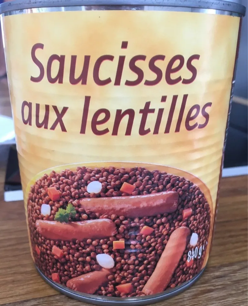 Saucisses aux lentilles