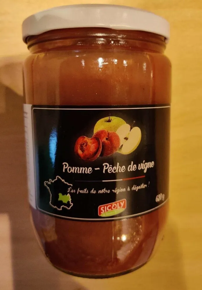 Compote Pomme - Pêche de vigne