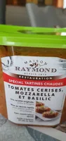 Tomates cerises mozzarella et basilic