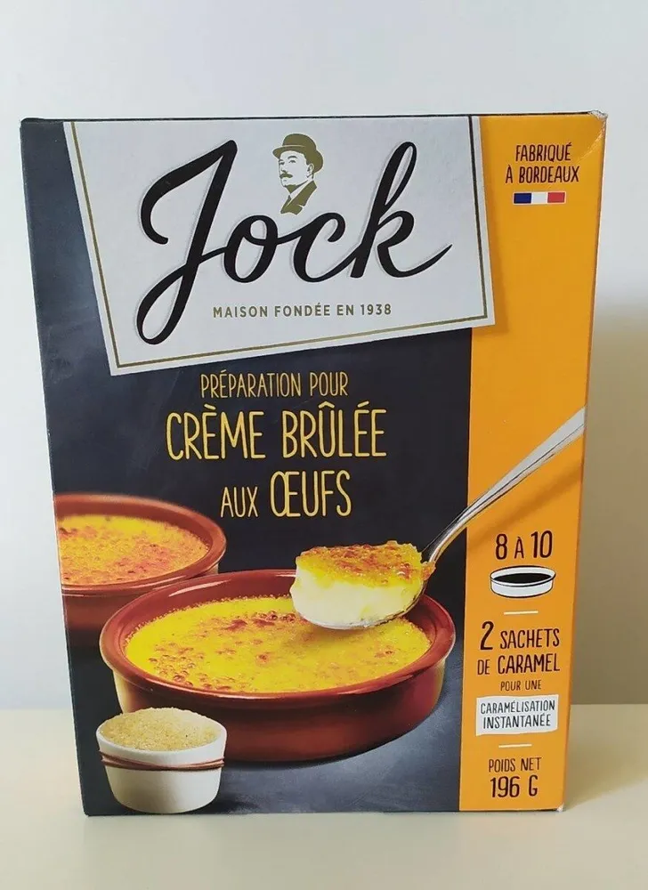 Jock, Preparation pour creme brulee aux oeufs