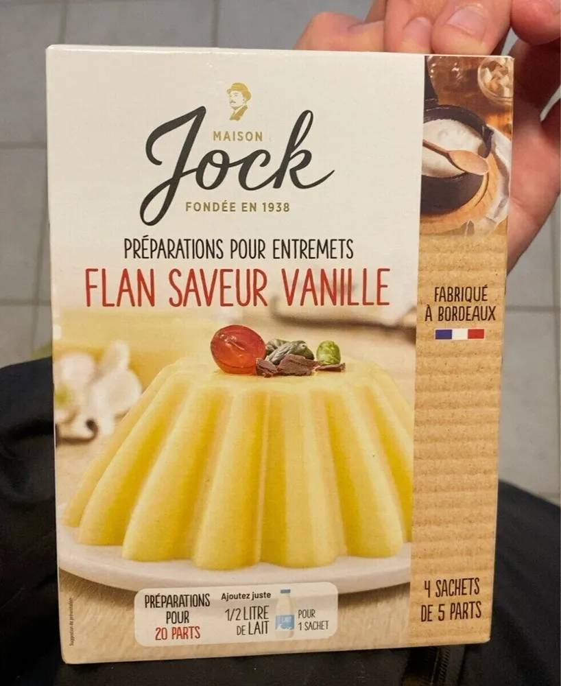 Flan saveur vanille