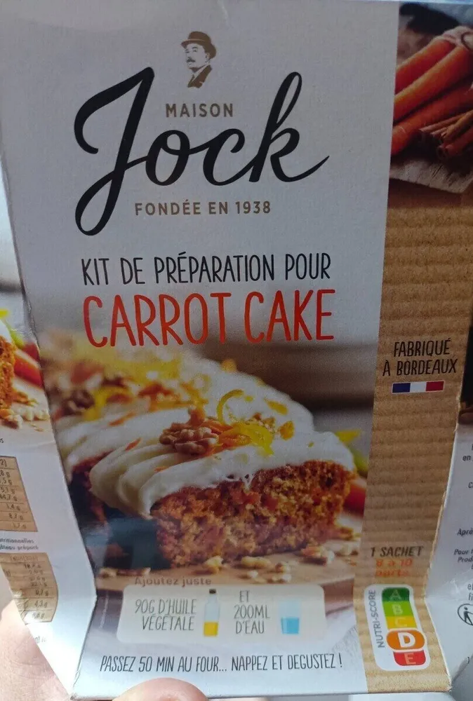 Kit de préparation pour carrot cake