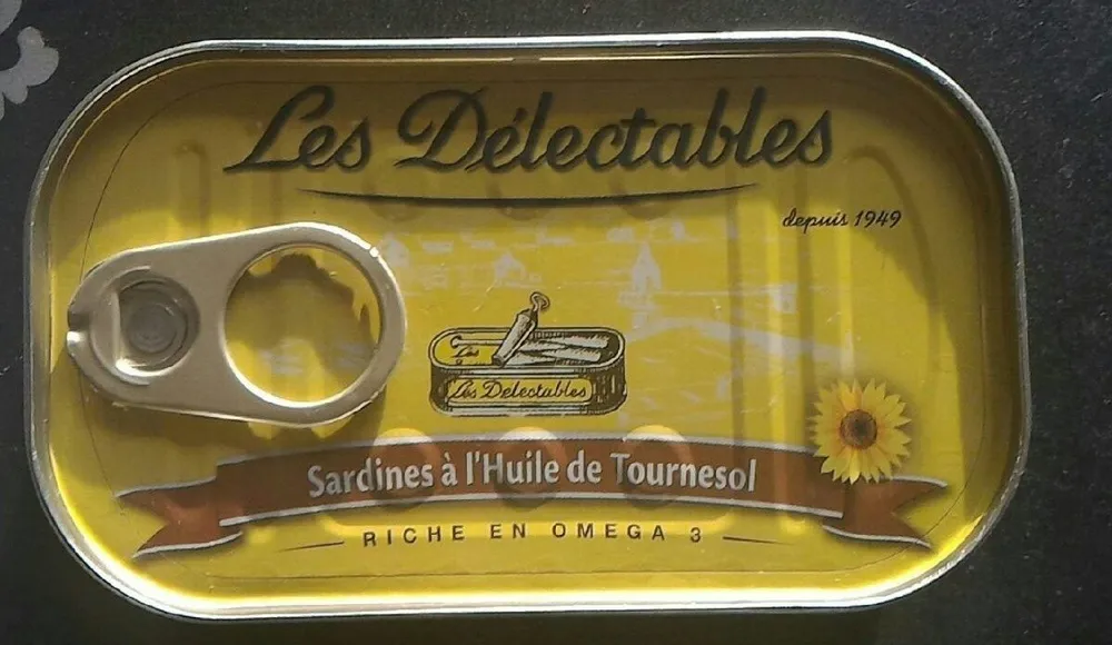 Sardines à l'huile de tournesol