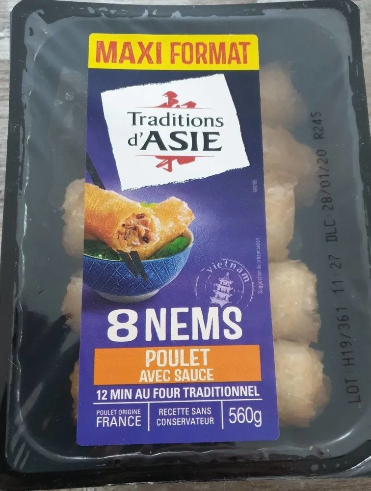 8 Nems de poulet