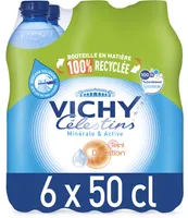 VICHY CELESTINS Eau Minérale Naturelle Gazeuse 6 x 0.50 L