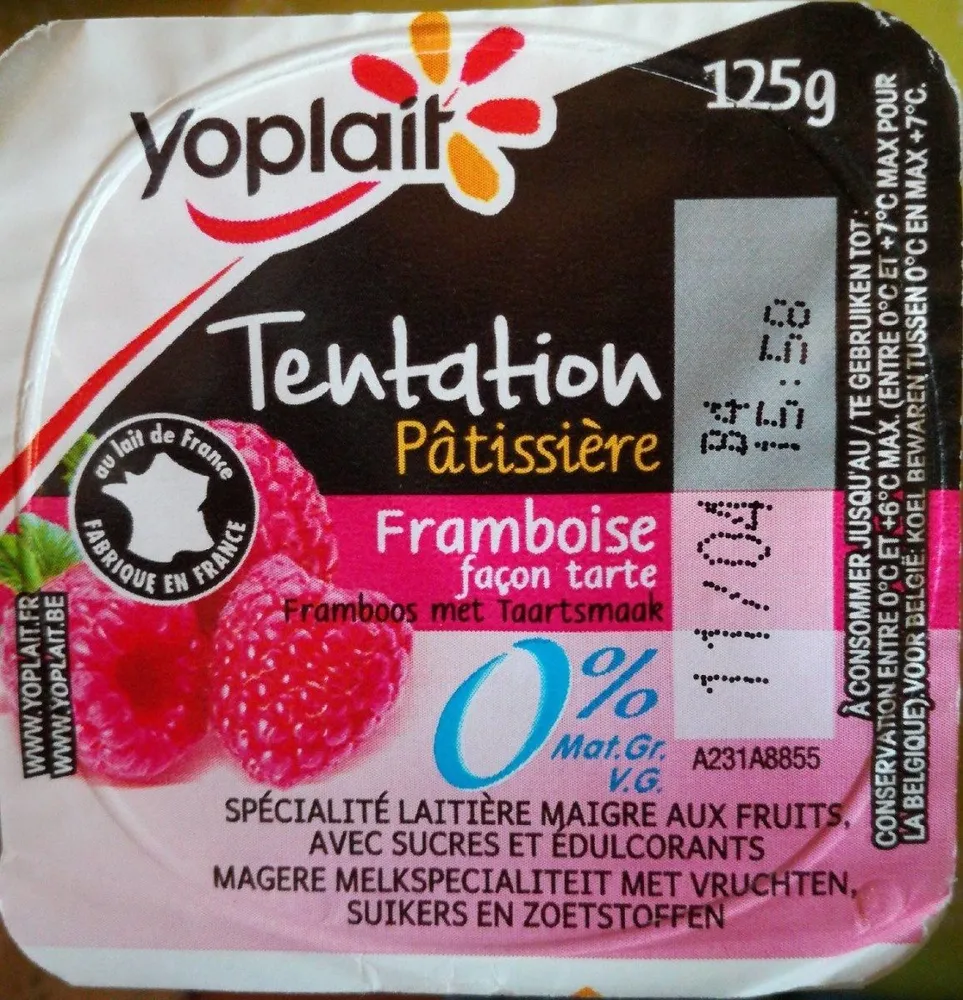 Tentation pâtisserie framboise