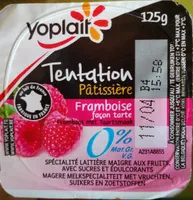 Tentation pâtisserie framboise