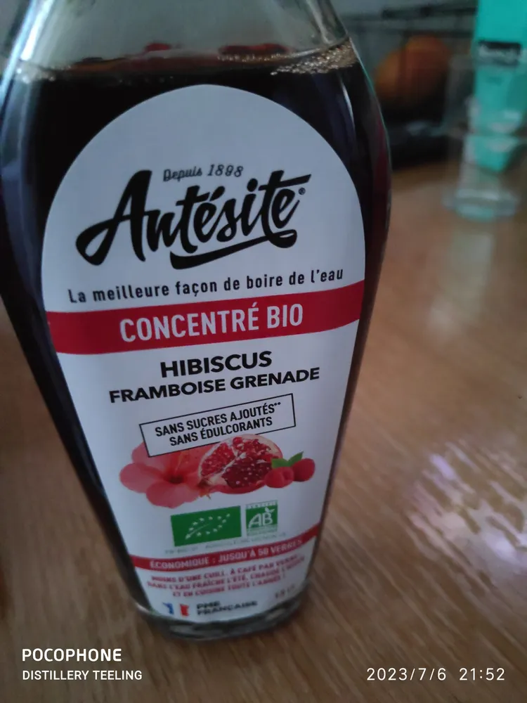 Concentré Hibiscus Framboise Grenade BIO