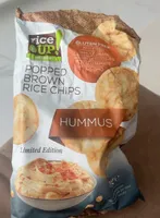 Popped brown rice chips