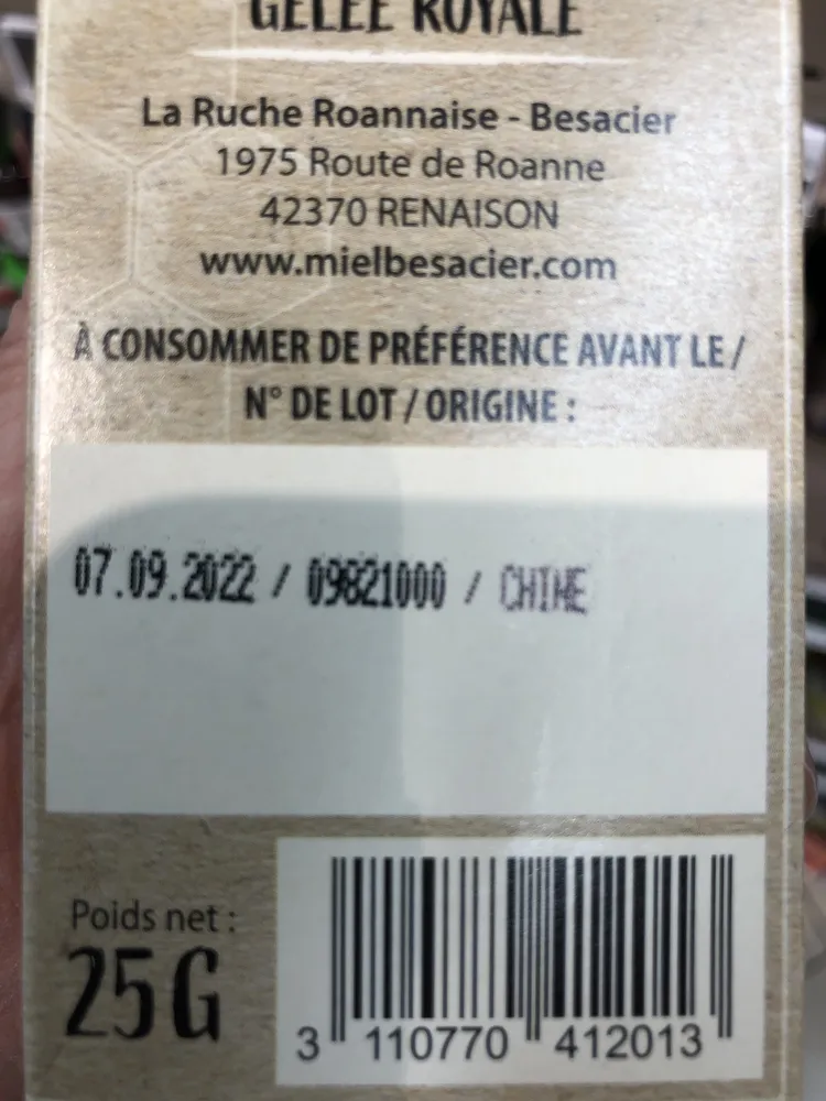 Gelée Royale Bio
