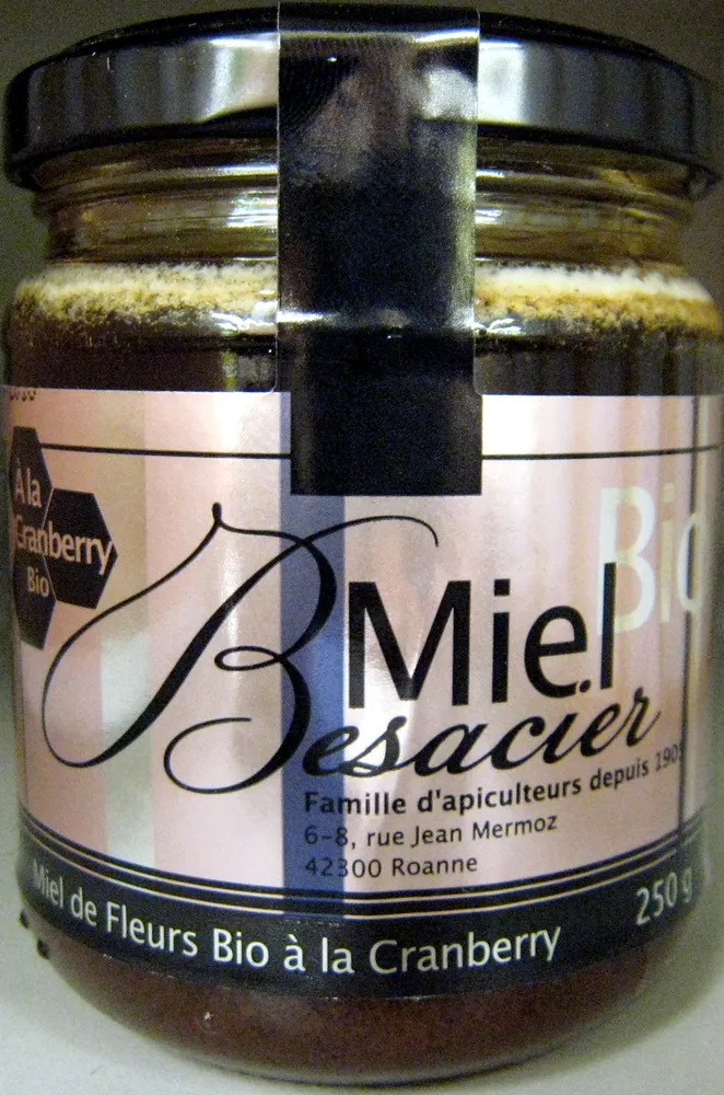Miel de fleurs Bio à la Cranberry