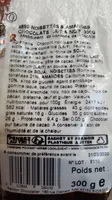 4580 noisettes & amandes chocolats laits & noir 300g
