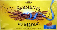 Sarments du Médoc Chocolat au lait de Dégustation éclats de nougatine Révillon