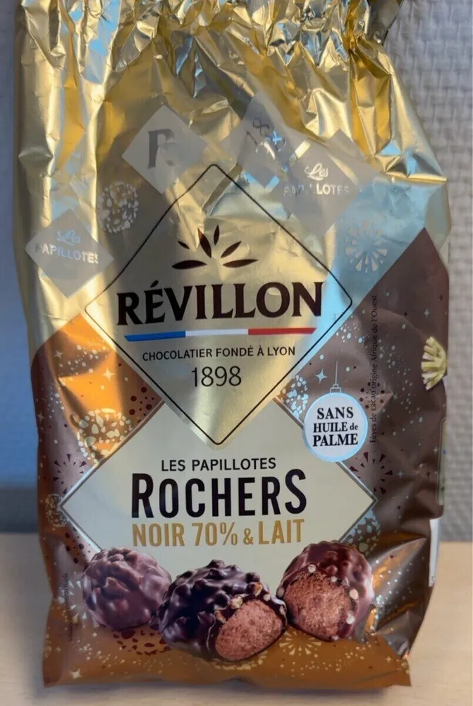 Rochers lait & noir 70%