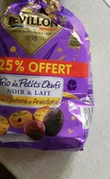 Trio de petits œufs noir et lait