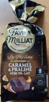 Les papillotes caramel & praliné noir 70%-lait