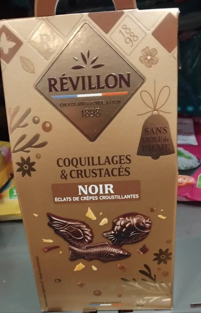 Coquillages et crustacés chocolat