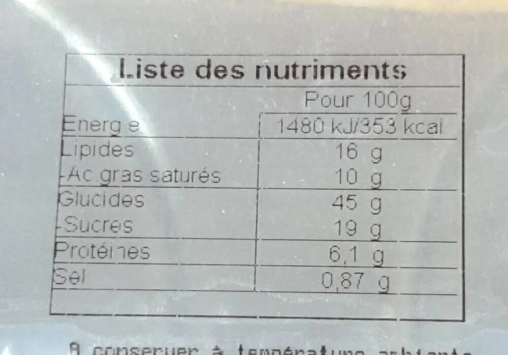 Suisses longues aux pepites de chocolat