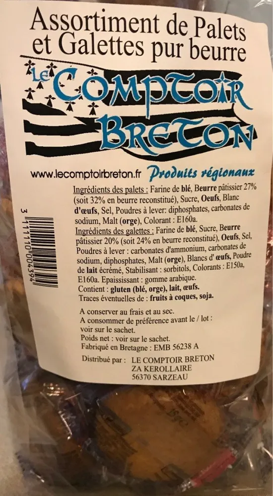 Assortiment de palets et galettes pur beurre