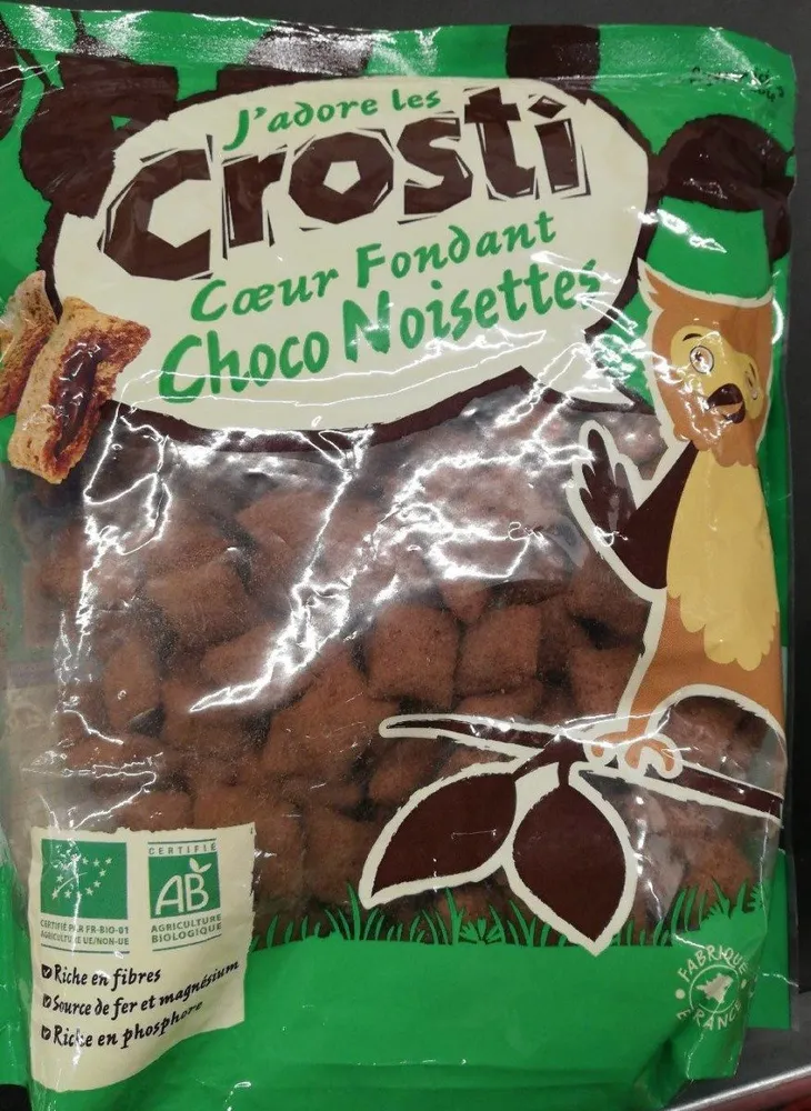 Crosti cœur fondant choco noisettes