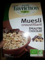 Muesli croustillant Epeautre Chocolat