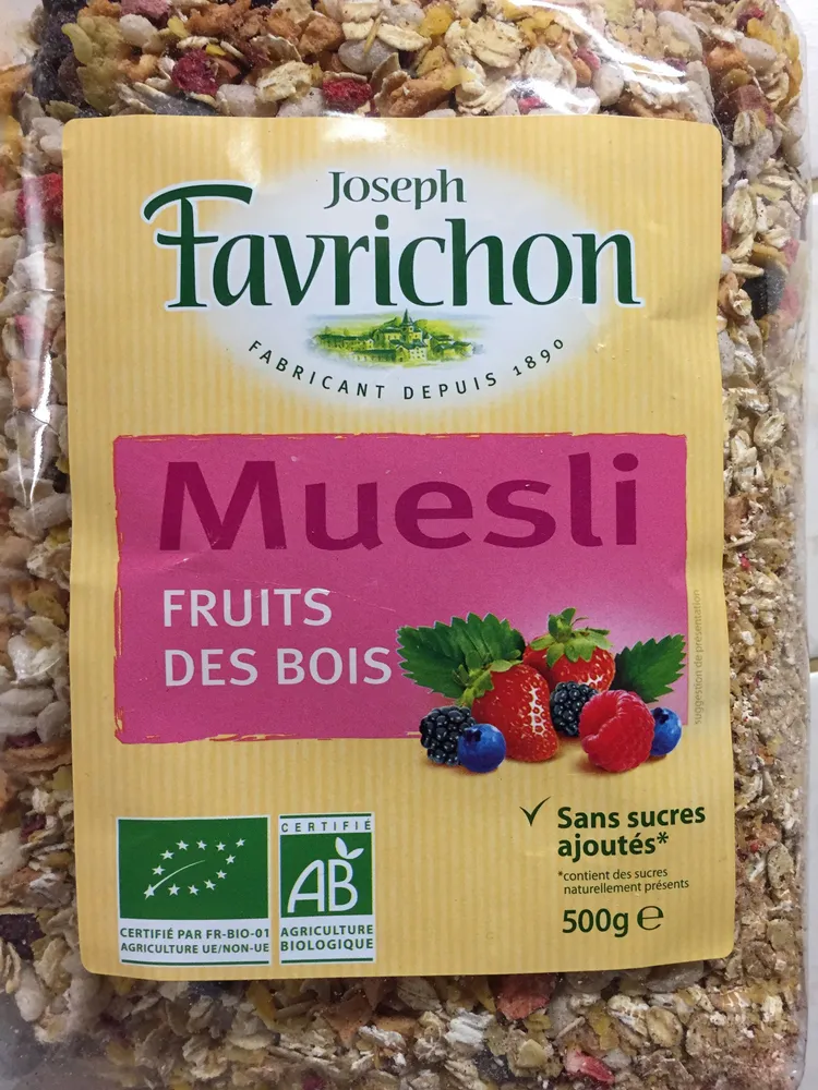Muesli Fruits des Bois