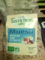 Joseph Favrichon Muesli Protéiné soja & fruits