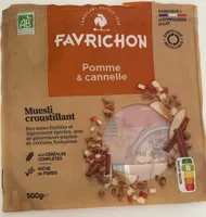 Muesli croustillant pomme et cannelle
