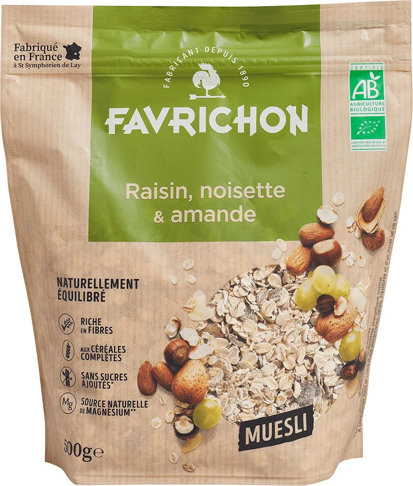 Raisin, noisette & amande