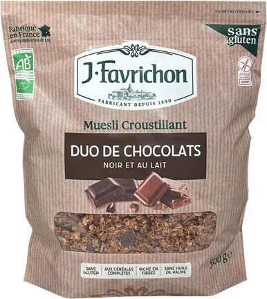 Muesli croustillant - duo de chocolats