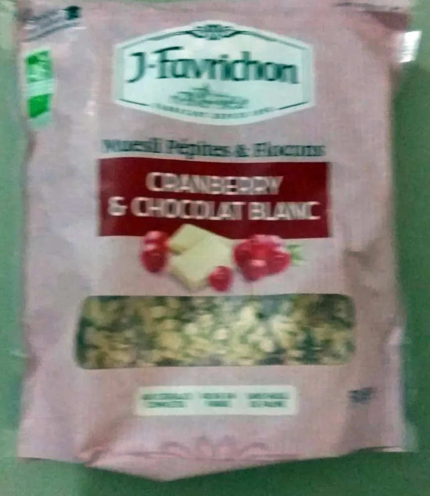 Muesli Pépites et Flocons Cranberry & Chocolat Blanc