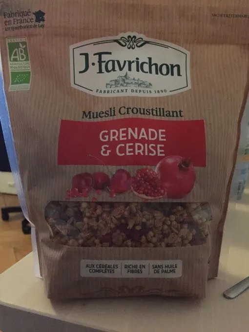 Muesli Croustillant Grenade Et Cerise