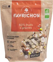 60% fruits & graines