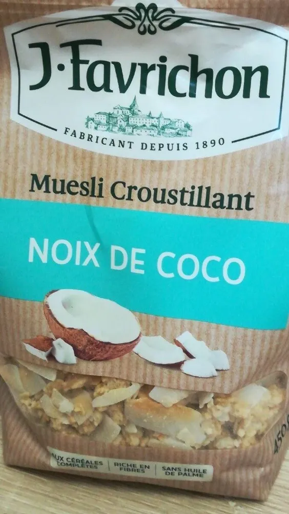 Muesli croustillant noix de coco