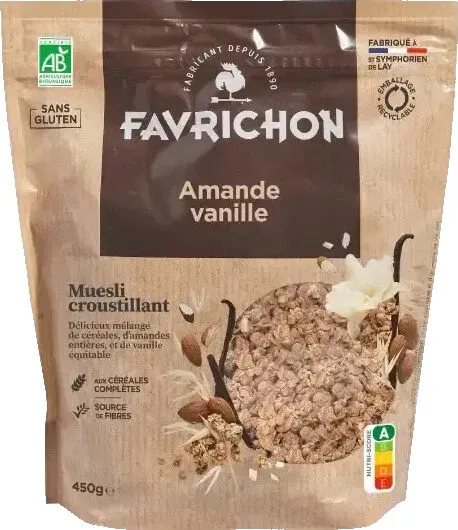 Muesli croustillant Amande vanille