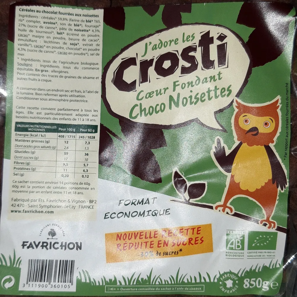 CROSTI COEUR FONDANT CHOCO NOISETTES