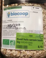 Muesli fruits sarrasin toasté