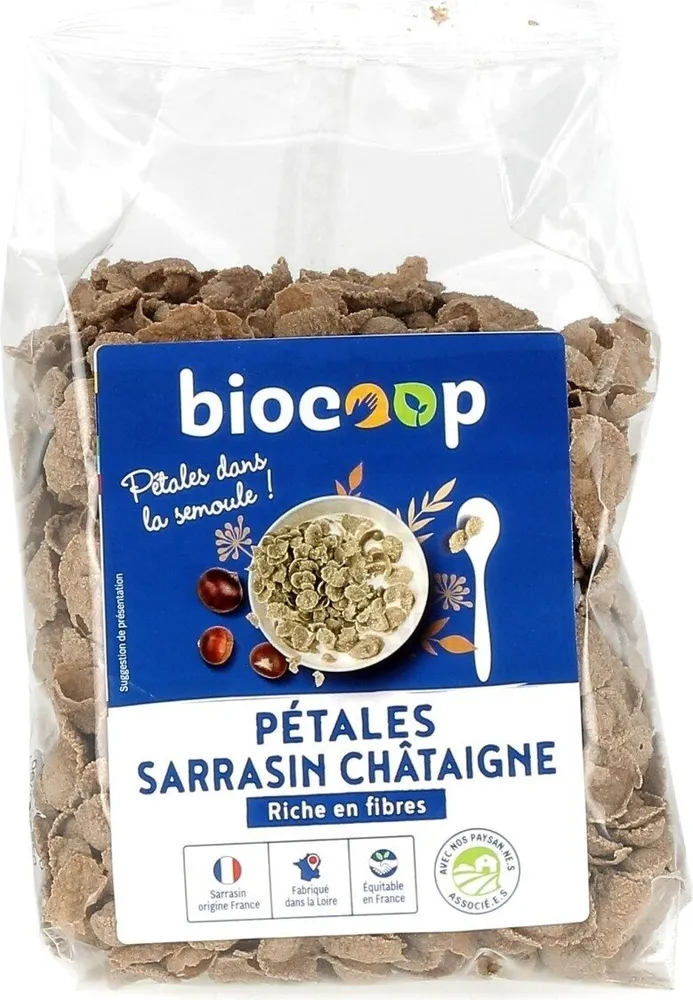 Pétales de sarrasin chataigne